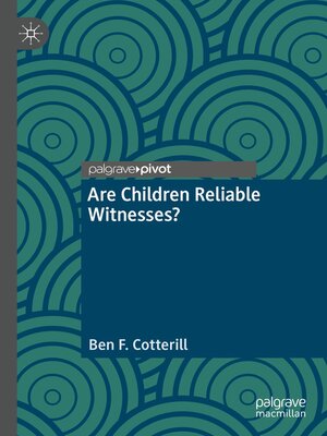 cover image of Are Children Reliable Witnesses?